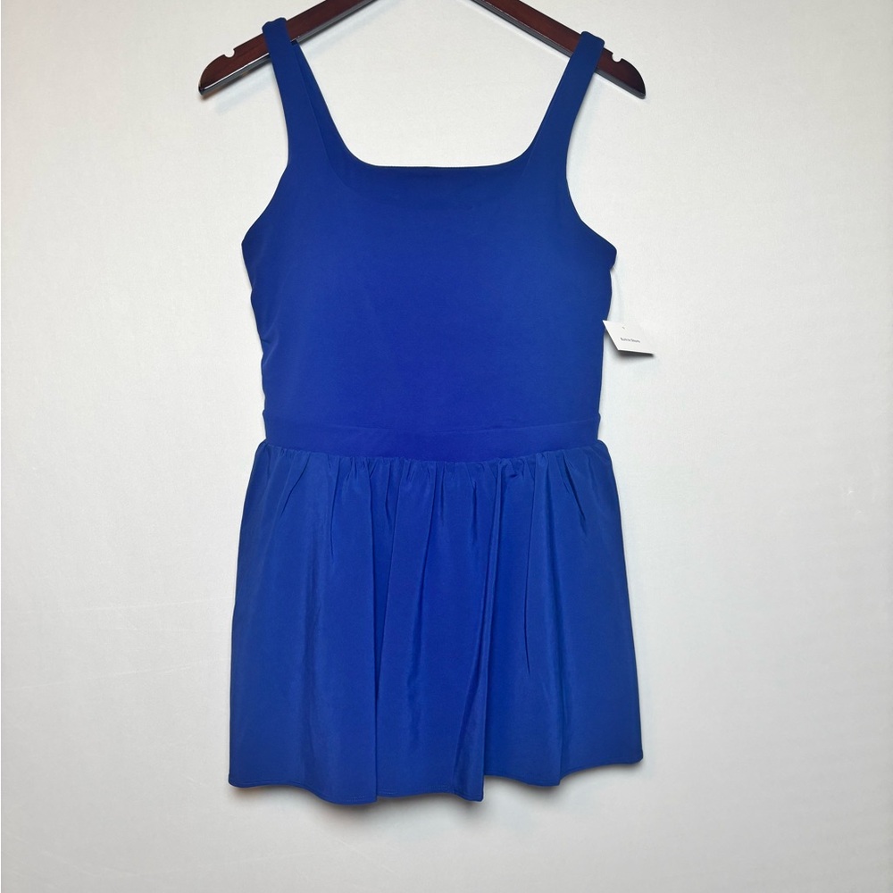 NWT JoyLab Women's Game Day Blue Open Back Flowy Active Romper Dress Size Medium - Picture 5 of 8